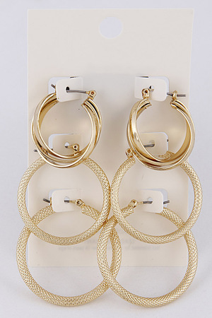 Formal Hoop Earring Set 7ACE9